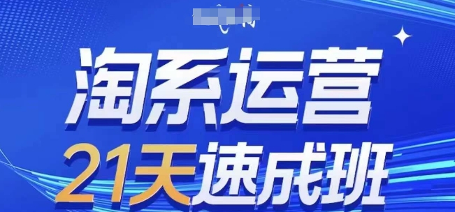 淘系运营21天速成班(更新25年6月)，0基础轻松搞定淘系运营，不做假把式-全网项目副业VIP教程分享_知识付费课程虚拟资源代理加盟
